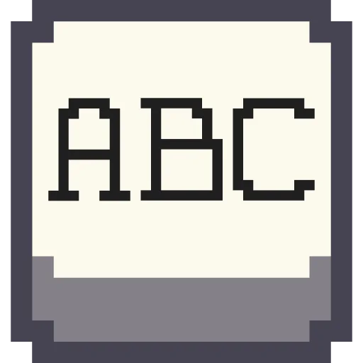 Стикер Pixel Latin