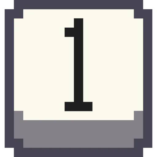 Стикер Pixel Numbers
