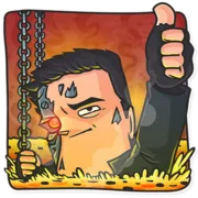 Стикер Cinema Male Heroes