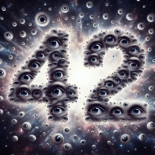 Стикер The Ultimate Question of Life the Universe and Everything