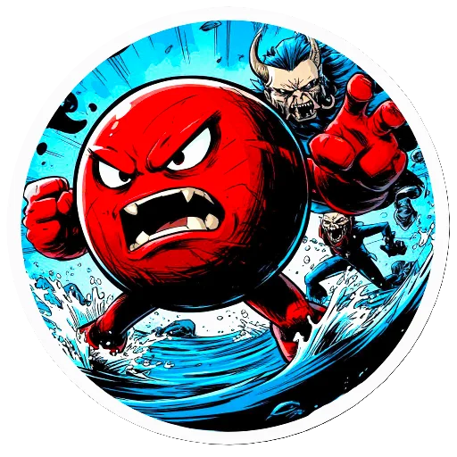 Стикер The red ball