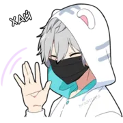 Стикер Тихий-кун 2