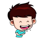 Стикер Chibi Dream Team - Tom and Jane