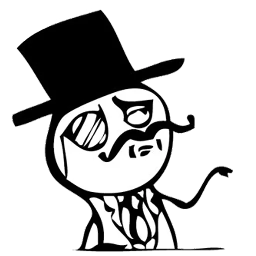 Стикер Troll Face