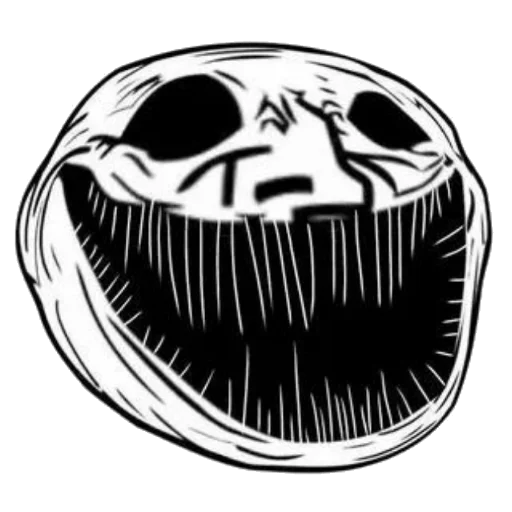 Стикер Scary Troll Face