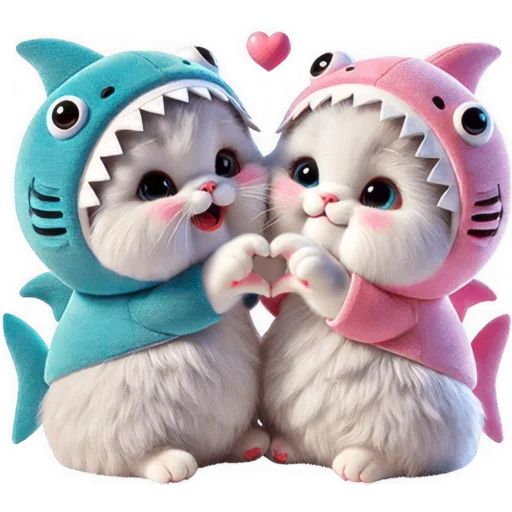 Стикер Парные акулы