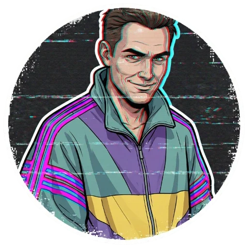 Стикер VHS Glitch Mood