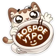 Стикер Котик