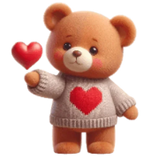 Стикер Valentines Bear