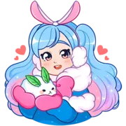 Стикер Зимняя Долли Без Текста