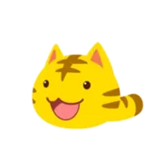 Стикер Yellow Kitten