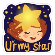 Стикер Young Love in Space ?