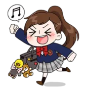 Стикер Yuko the Schoolgirl