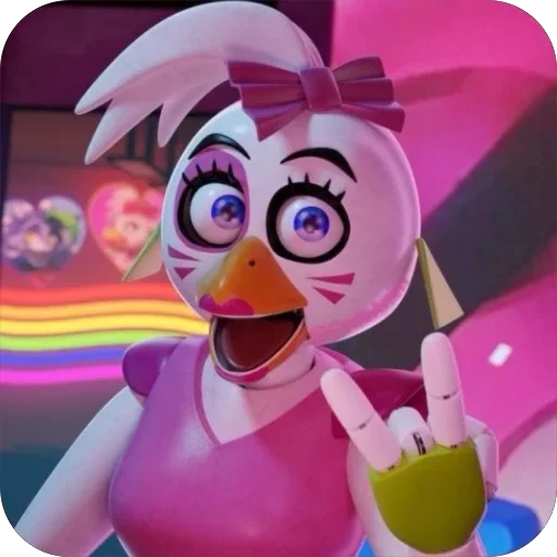 Стикер Glam Rock Chica
