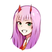 Стикер Darling in the franxx Zero Two