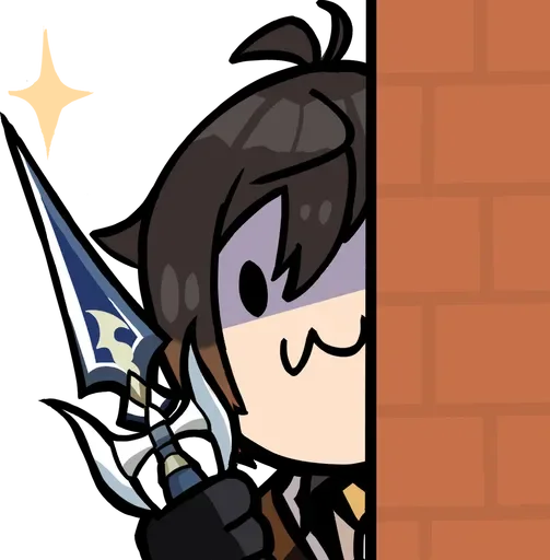Стикер Zhongli Stickers 1