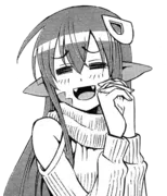 Стикер Мия ЧБ