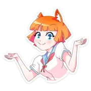 Стикер Айко-тян