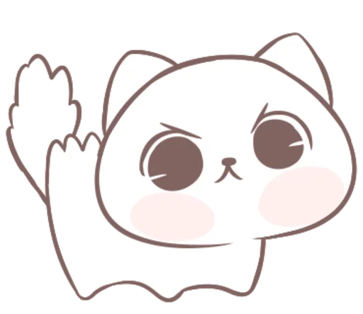 Стикер being kitten