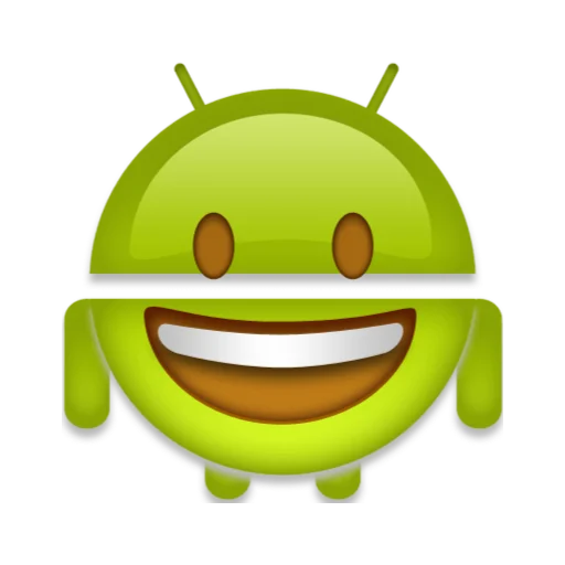Стикер android robot emoji