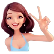 Стикер Brunette