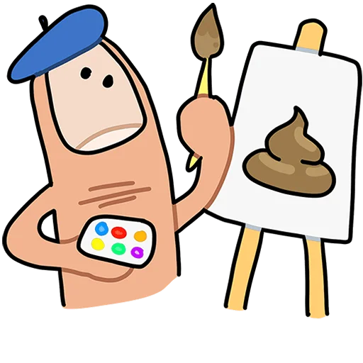 Стикер Палец Антон Без Текста