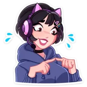 Стикер Анечка