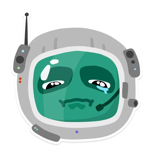 Стикер Космонавты