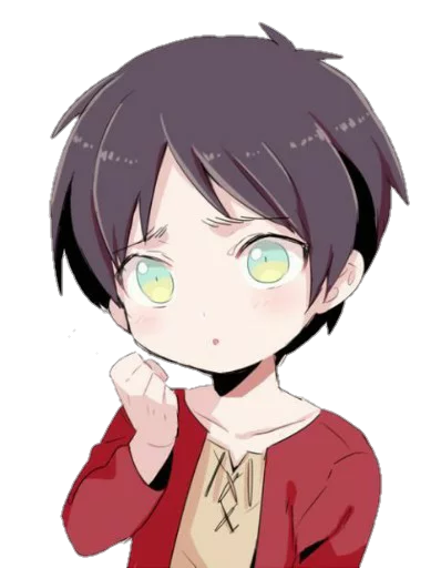 Стикер attack on titan chibi .saku