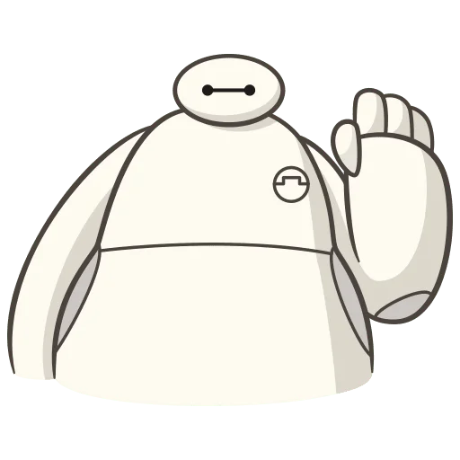 Стикер Бэймакс Без Текста