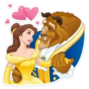 Стикер Красавица и Чудовище