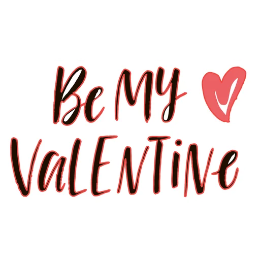 Стикер Be My Valentine