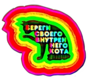 Стикер Береги своего кота