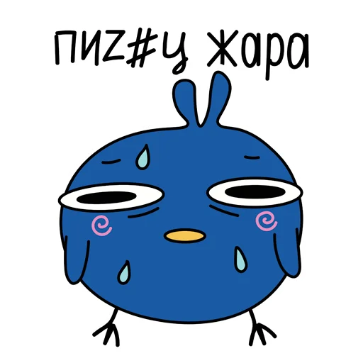 Стикер Московская птичка