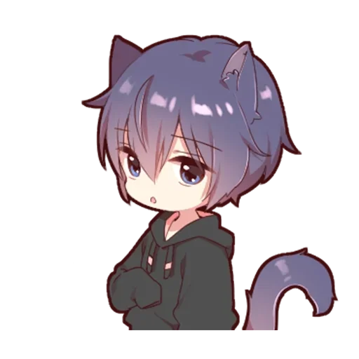 Стикер Черный кот