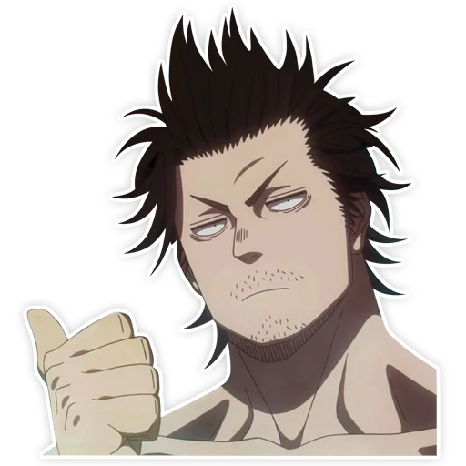Стикер Black clover / Чёрный клевер