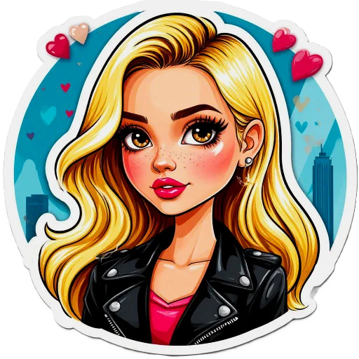 Стикер The blonde is cool