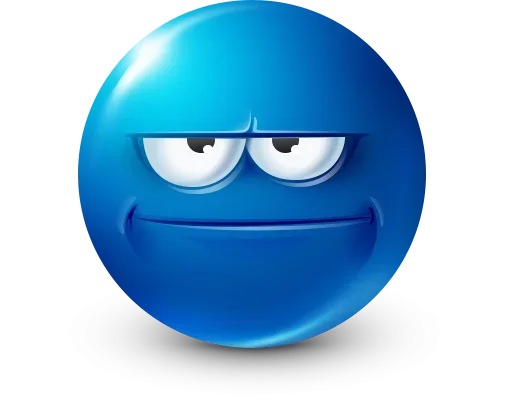 Стикер Blue Emotions