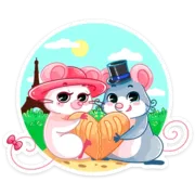 Стикер Бри и Блю