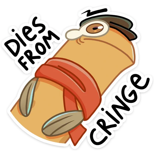 Стикер Игорь Угорь и Змей Сергей