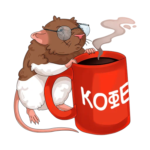 Стикер крыс Бублик