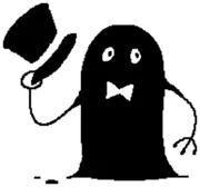 Стикер Длинный Чёрный Чел