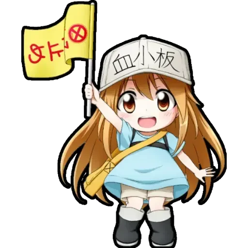 Стикер chibi anime character