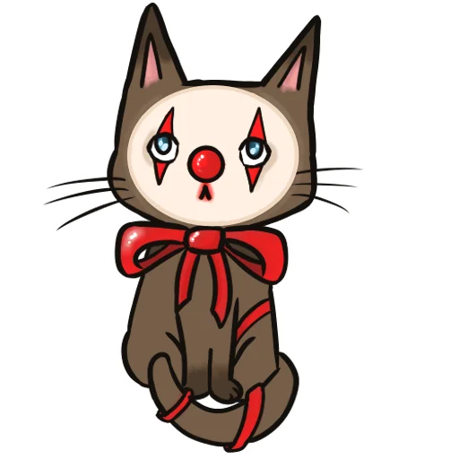 Стикер новогодний кот