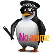 Стикер ANIME DETECTED ELIMINATE ANIME