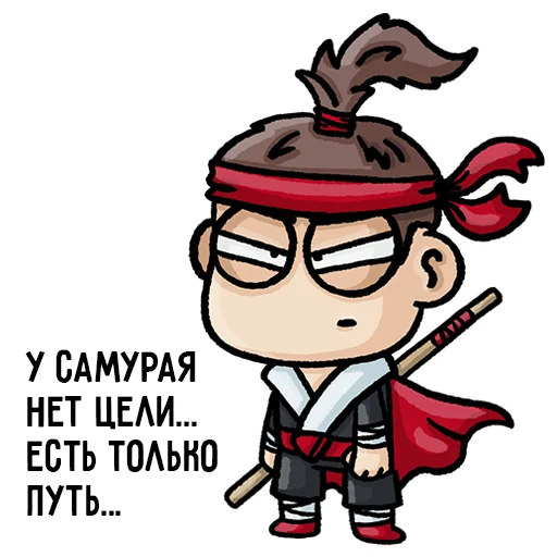 Стикер Самурай