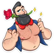 Стикер Тёмный Валентин