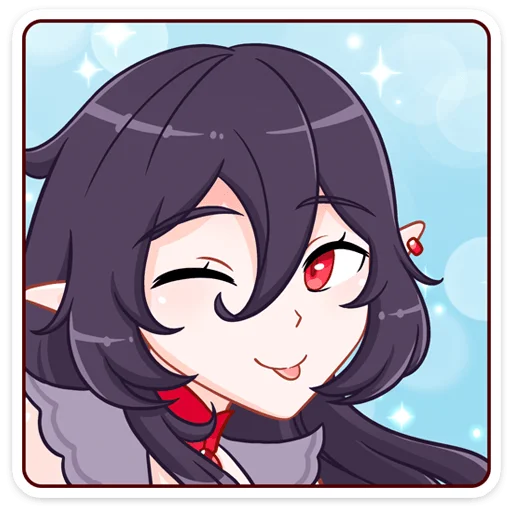 Стикер Тёмная Айрис