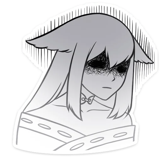 Стикер Тёмная Мари