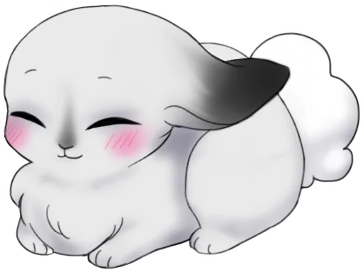 Стикер weird bunny